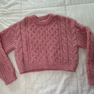 Zara Soft Pink Knit Sweater